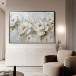 Floral 686 Canvas Art 60 x 40 cm / Black