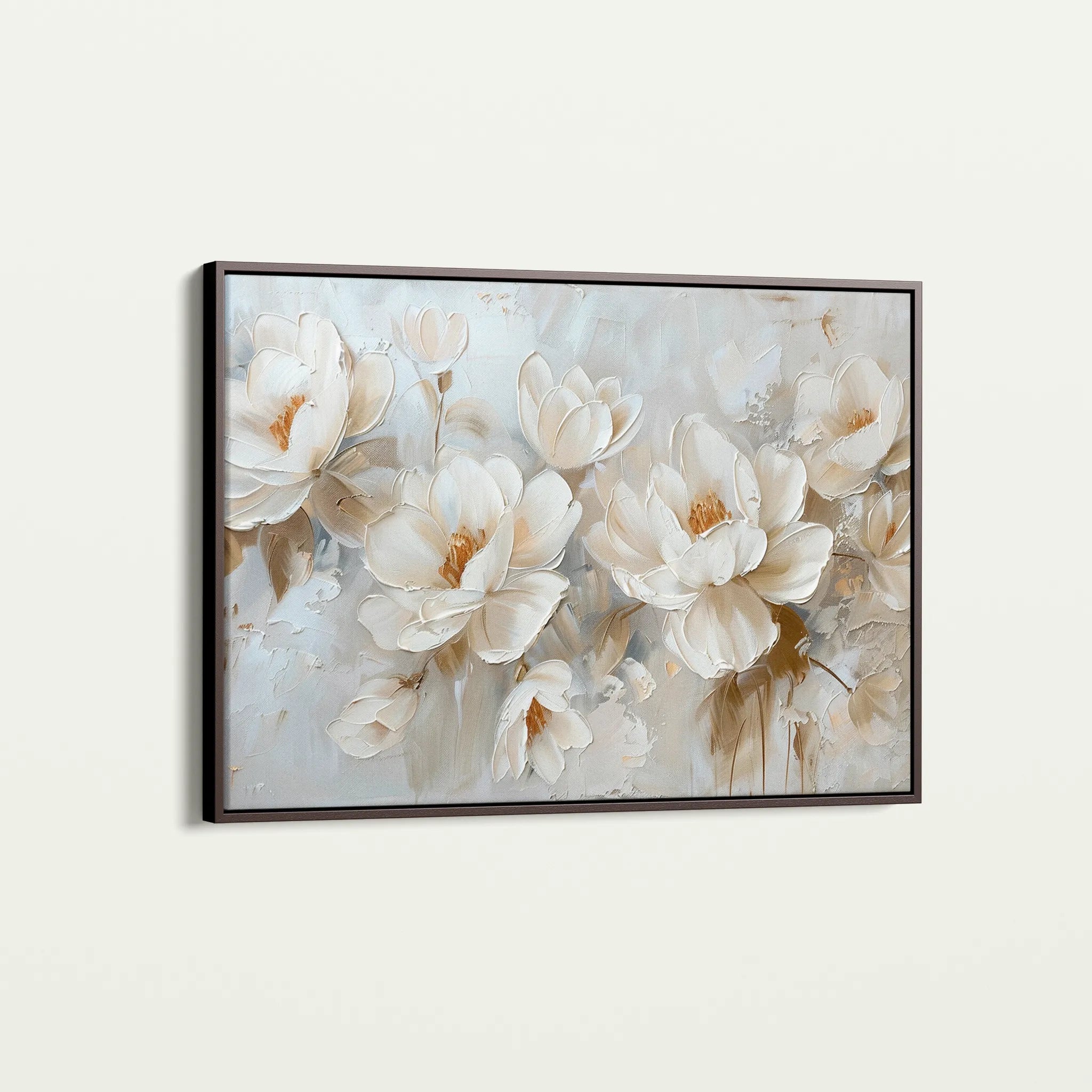 Floral 686 Canvas Art 60 x 40 cm / Black