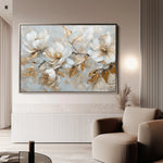 Floral 687 Canvas Art 60 x 40 cm / Black