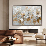 Floral 687 Canvas Art 60 x 40 cm / Black