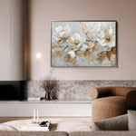 Floral 687 Canvas Art 60 x 40 cm / Black