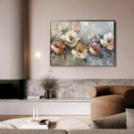 Floral 688 Canvas Art 60 x 40 cm / Black