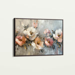 Floral 688 Canvas Art 60 x 40 cm / Black