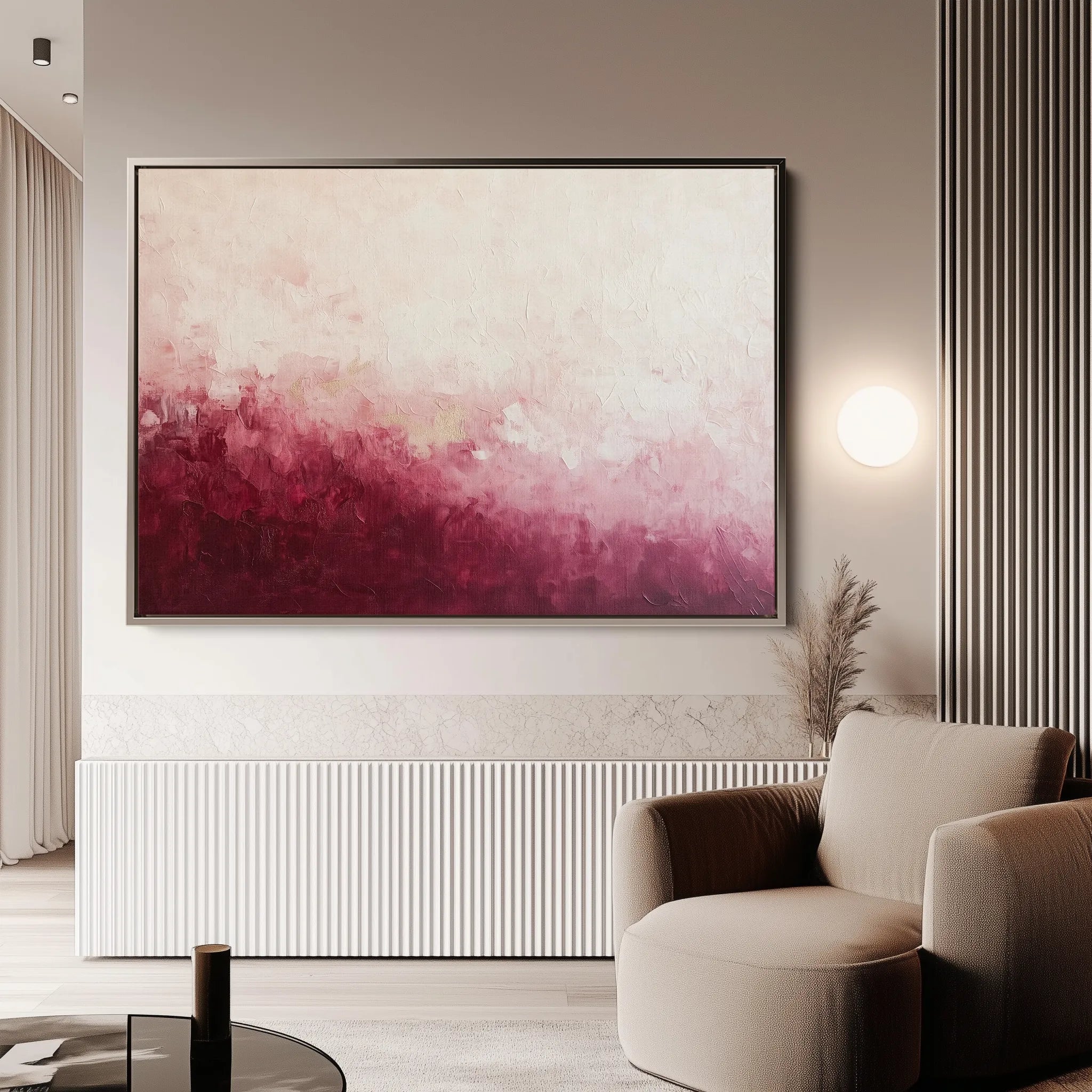 Abstract 689 Canvas Art 60 x 40 cm / Black