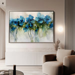 Floral 690 Canvas Art 60 x 40 cm / Black