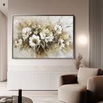 Floral 691 Canvas Art 60 x 40 cm / Black