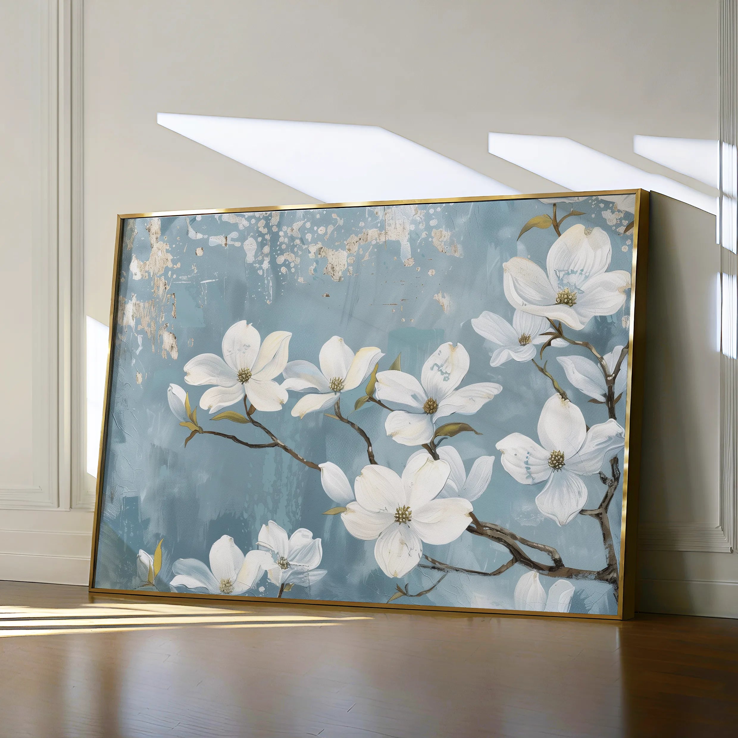 Floral 692 Canvas Art 60 x 40 cm / Black