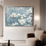 Floral 692 Canvas Art 60 x 40 cm / Black