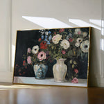 Floral 693 Canvas Art 60 x 40 cm / Black