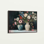 Floral 693 Canvas Art 60 x 40 cm / Black