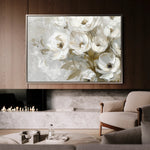 Floral 694 Canvas Art 60 x 40 cm / Black