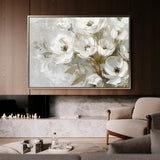 Floral 694 Canvas Art 60 x 40 cm / Black