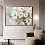 Floral 694 Canvas Art 60 x 40 cm / Black