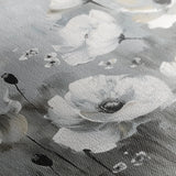 Floral 695 Canvas Art 60 x 40 cm / Black