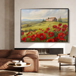 Floral 696 Canvas Art 60 x 40 cm / Black