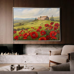 Floral 696 Canvas Art 60 x 40 cm / Black