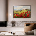 Floral 696 Canvas Art 60 x 40 cm / Black