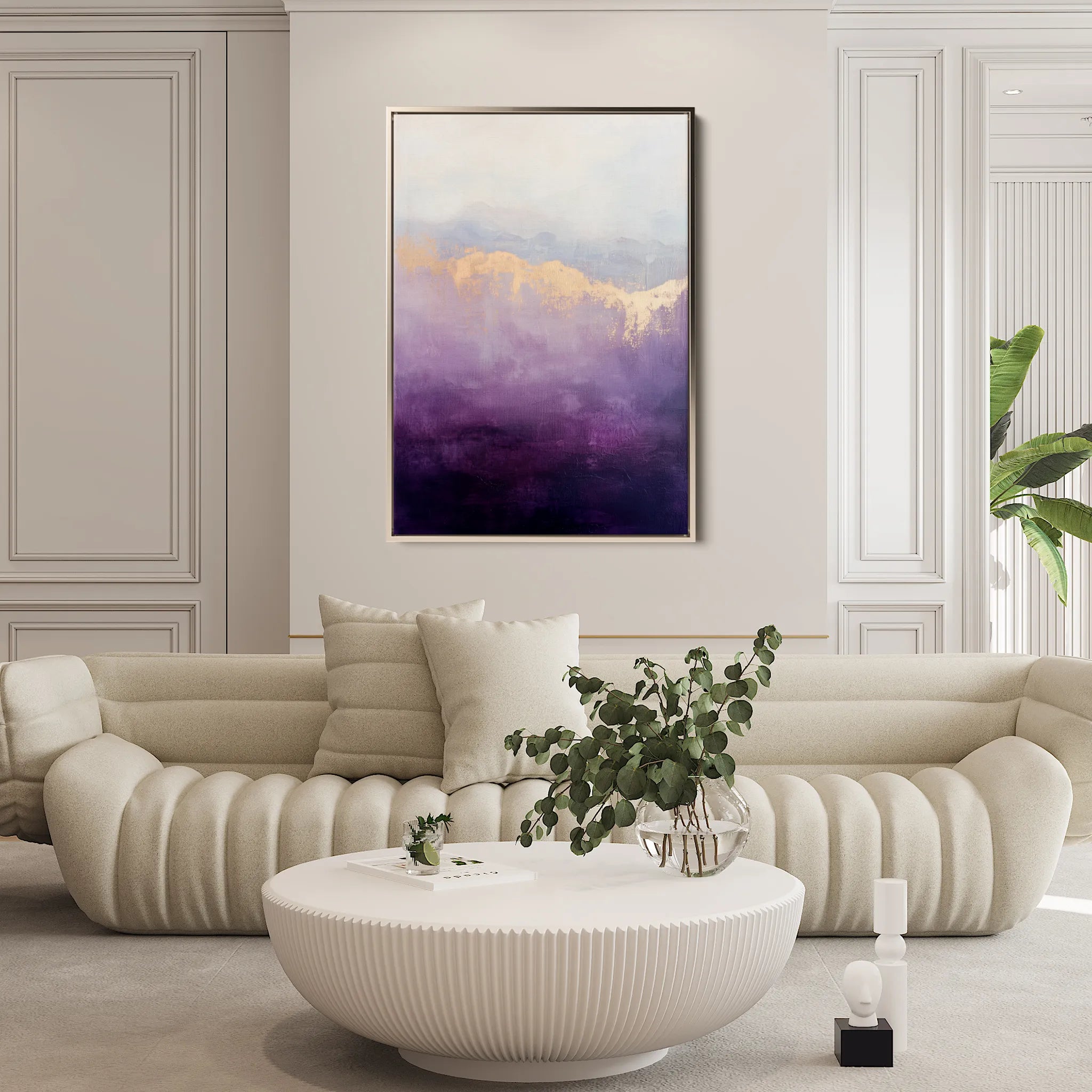 Abstract 697 Canvas Art 60 x 40 cm / Black