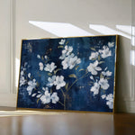 Floral 697 Canvas Art 60 x 40 cm / Black