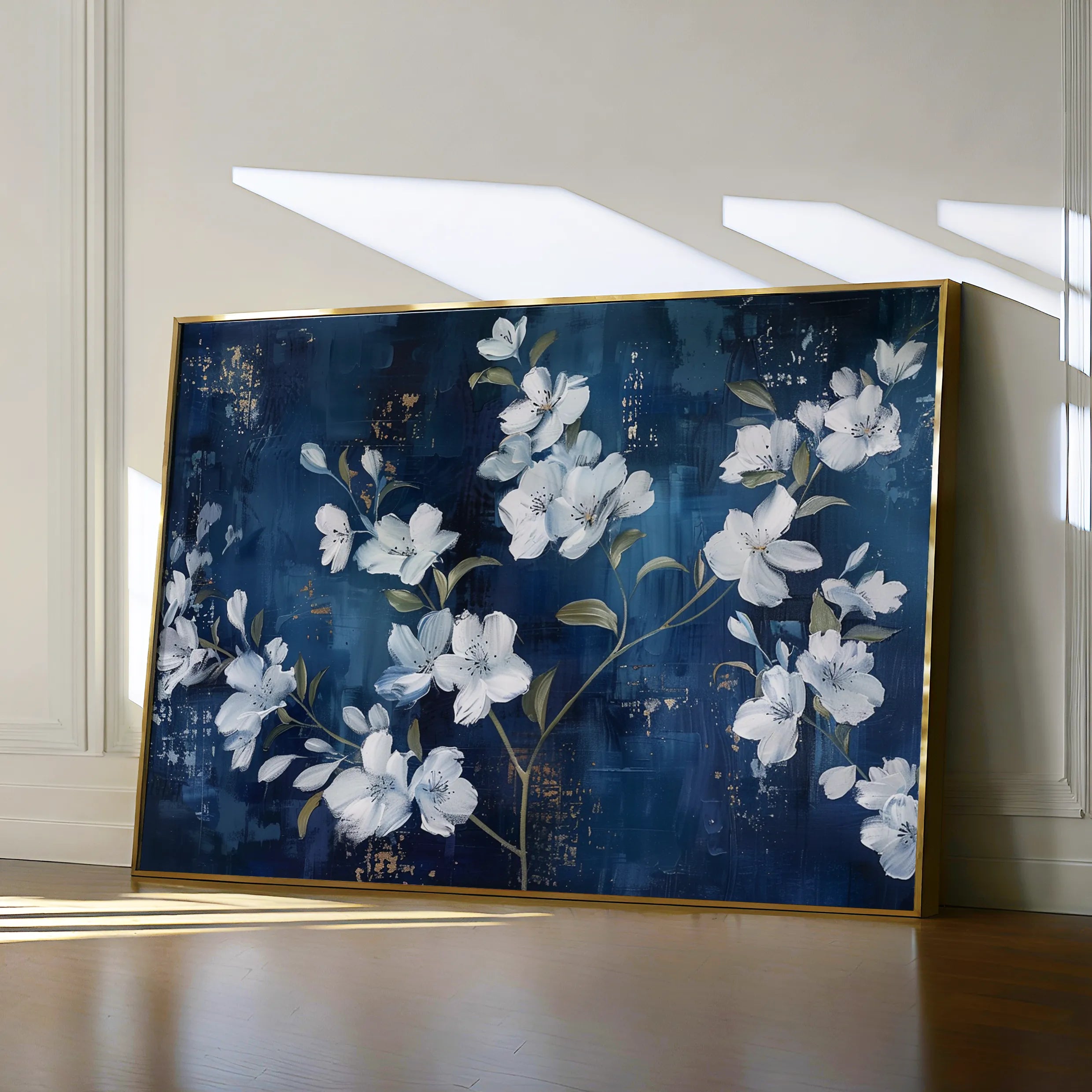 Floral 697 Canvas Art 60 x 40 cm / Black