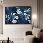 Floral 697 Canvas Art 60 x 40 cm / Black