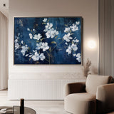 Floral 697 Canvas Art 60 x 40 cm / Black