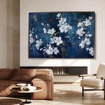 Floral 697 Canvas Art 60 x 40 cm / Black