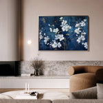 Floral 697 Canvas Art 60 x 40 cm / Black