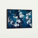 Floral 697 Canvas Art 60 x 40 cm / Black