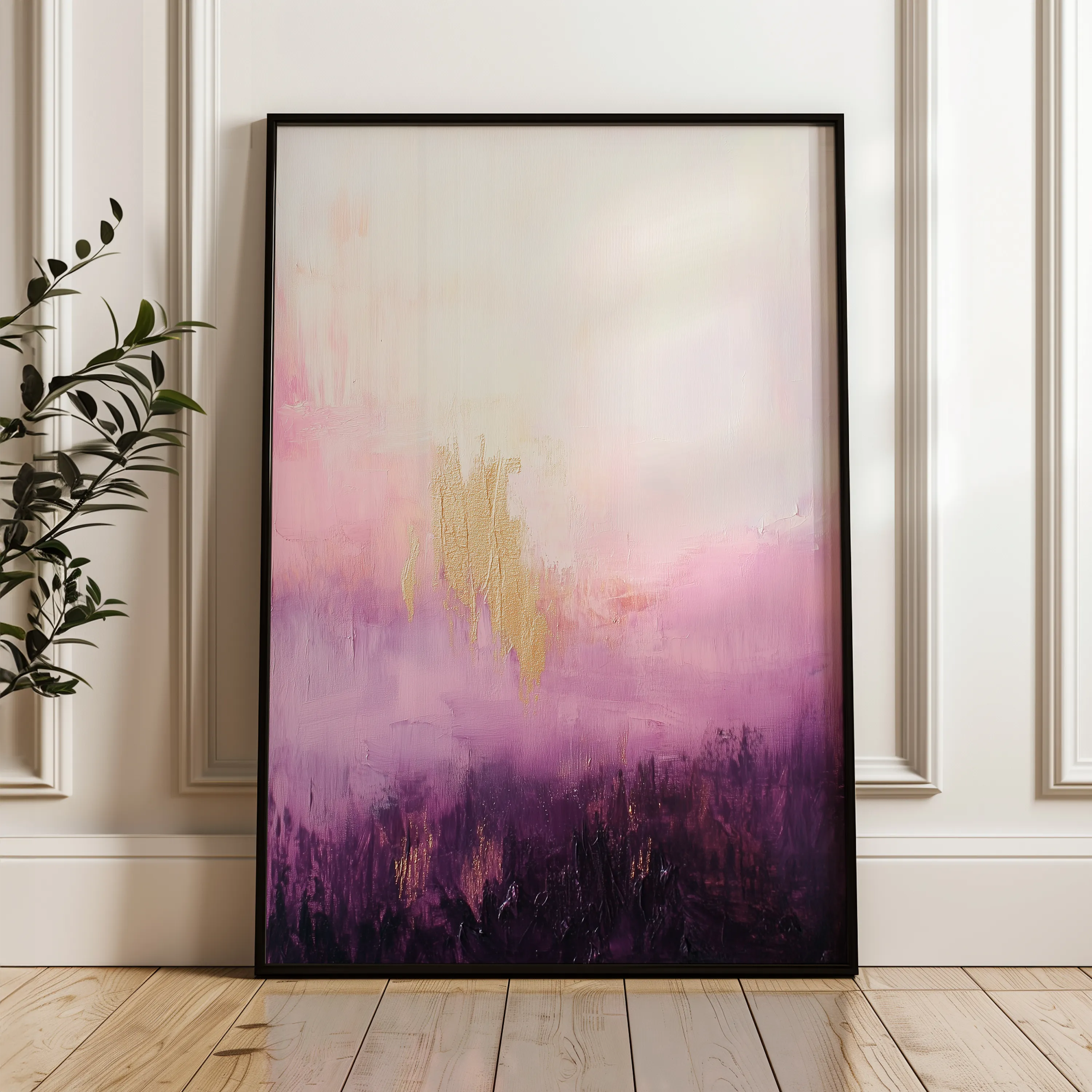 Abstract 698 Canvas Art 60 x 40 cm / Black