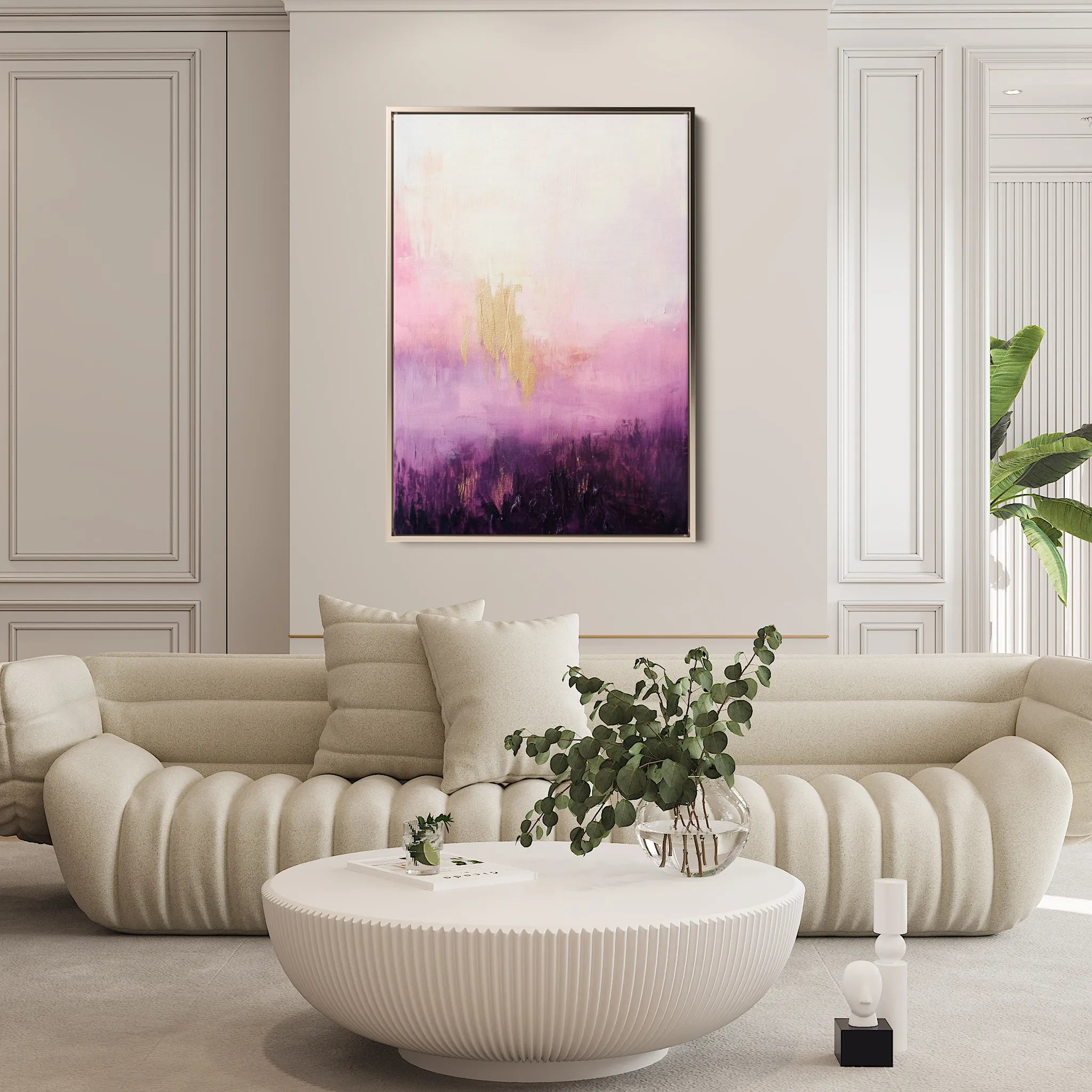 Abstract 698 Canvas Art 60 x 40 cm / Black