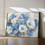 Floral 698 Canvas Art 60 x 40 cm / Black