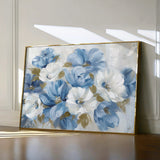 Floral 698 Canvas Art 60 x 40 cm / Black