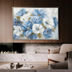 Floral 698 Canvas Art 60 x 40 cm / Black