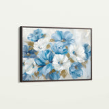 Floral 698 Canvas Art 60 x 40 cm / Black