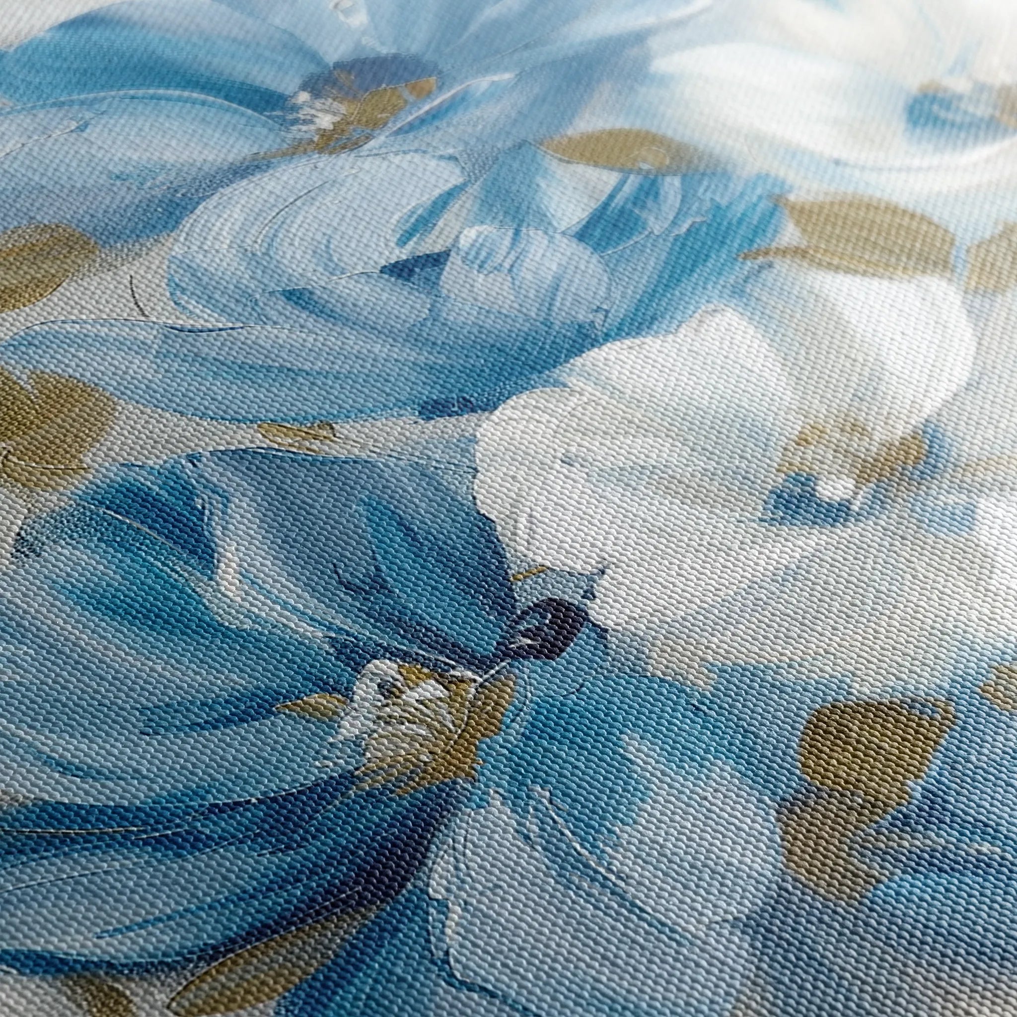 Floral 698 Canvas Art 60 x 40 cm / Black