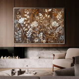 Floral 699 Canvas Art 60 x 40 cm / Black