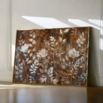 Floral 699 Canvas Art 60 x 40 cm / Black