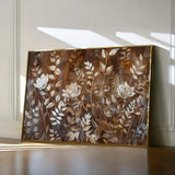 Floral 699 Canvas Art 60 x 40 cm / Black