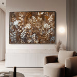 Floral 699 Canvas Art 60 x 40 cm / Black
