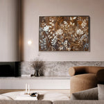 Floral 699 Canvas Art 60 x 40 cm / Black