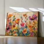 Floral 700 Canvas Art 60 x 40 cm / Black