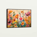Floral 700 Canvas Art 60 x 40 cm / Black