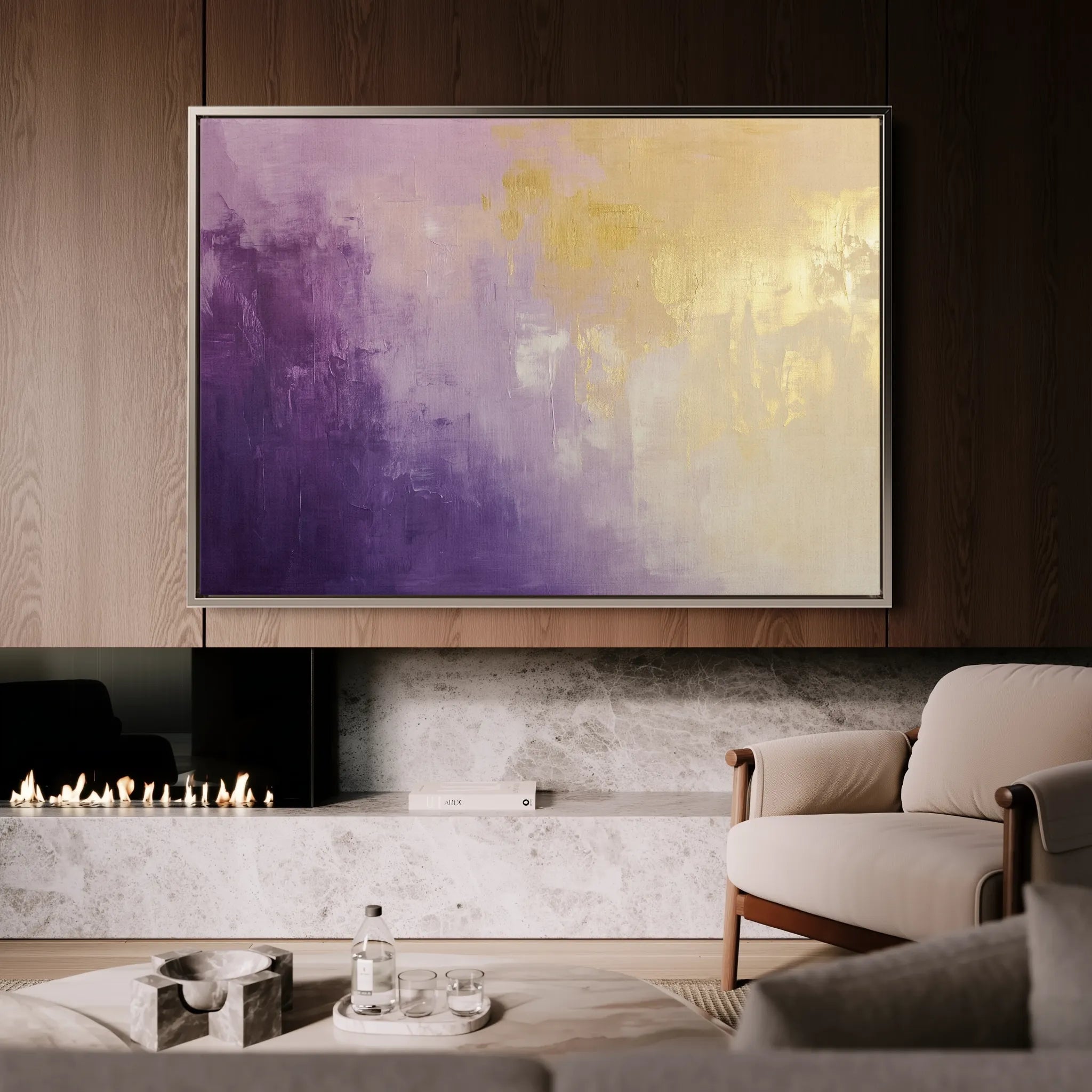 Abstract 701 Canvas Art 60 x 40 cm / Black