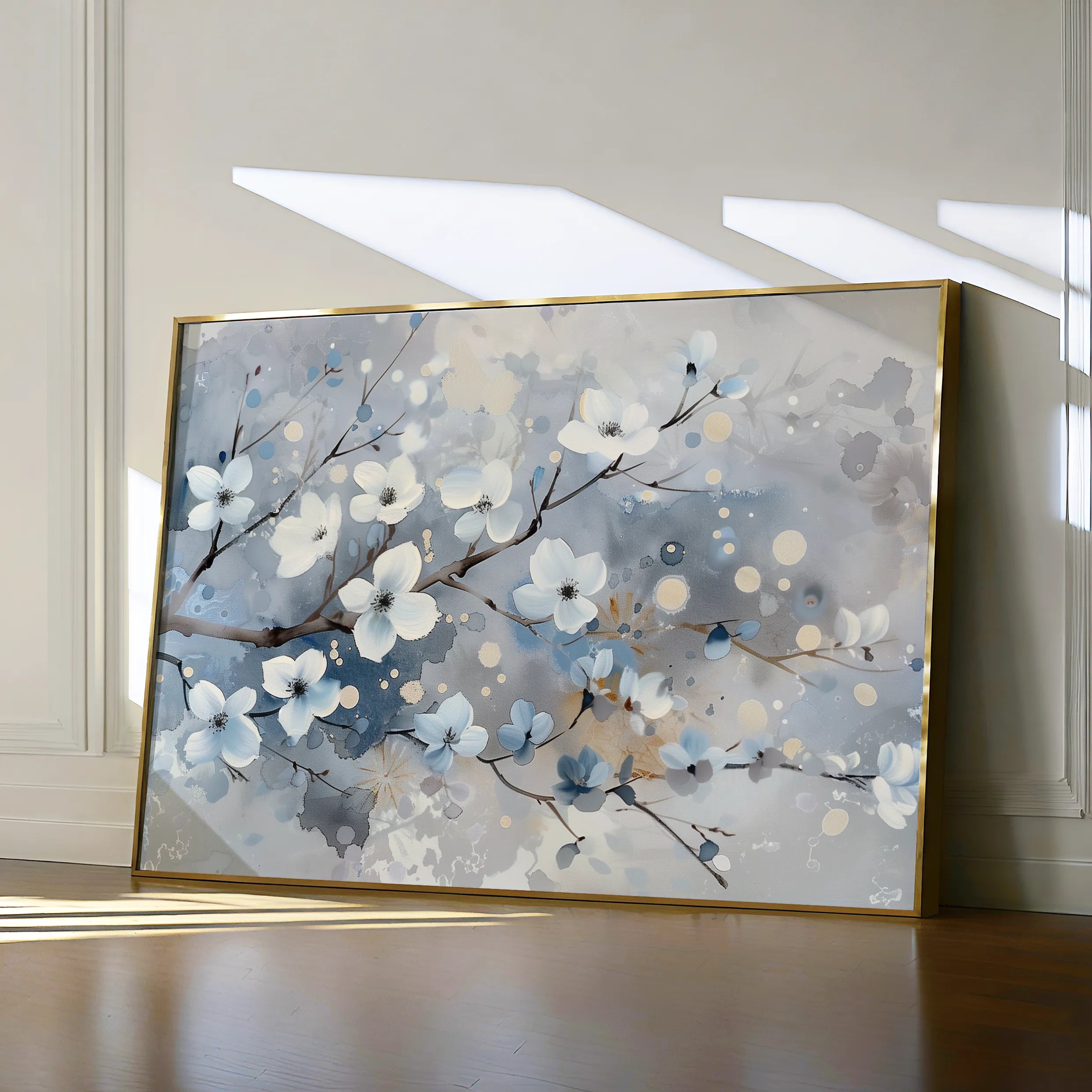 Floral 701 Canvas Art 60 x 40 cm / Black