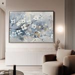Floral 701 Canvas Art 60 x 40 cm / Black