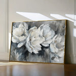 Floral 702 Canvas Art 60 x 40 cm / Black