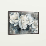 Floral 702 Canvas Art 60 x 40 cm / Black