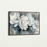 Floral 702 Canvas Art 60 x 40 cm / Black