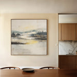 Abstract 703 Canvas Art 60 x 60 cm / Black